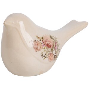 Clayre & Eef 6CE1951M Dekoracja Bird Ceramic Beige 22x9x12 cm