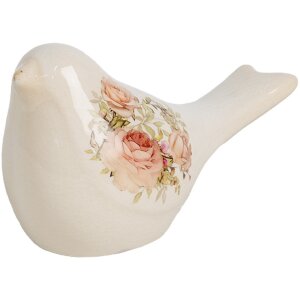 Clayre & Eef 6CE1951S Dekoracja Bird Beige Pink 16x7x9 cm