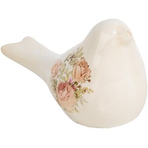 Clayre & Eef 6CE1951S Dekoracja Bird Beige Pink 16x7x9 cm