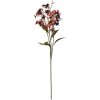 Clayre & Eef 5PL0122R Dekoracja gałązka z kwiatami czerwona 15x7x70 cm