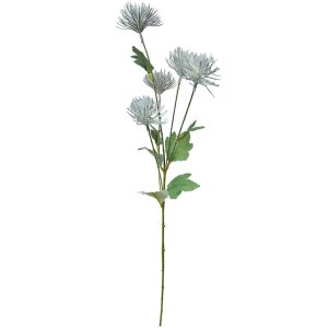 Clayre & Eef 5PL0124BL Dekoracja gałązka z kwiatami biała 16x9x70 cm