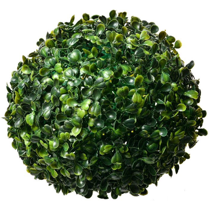 Clayre & Eef 6PL0325M Kula dekoracyjna bukszpan plastik zielony Ø 20 cm