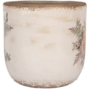 Clayre & Eef 6CE1981L Doniczka ceramiczna kwiatowy...