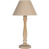 Clayre & Eef 6LMC0104 Lampa stołowa brązowo-beżowa Ø26x50cm E27 max 40W