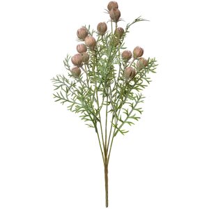 Clayre & Eef 6PL0349P Gałązka dekoracyjna Kwiaty Różowe Zielone 16x16x47 cm