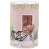 Clayre & Eef 6BL0155 Skarbonka różowa retro Ø 10x15 cm
