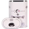 Clayre & Eef 6BL0188 Puszka do przechowywania w stylu wiejskim szara 14x8x19 cm