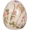 Clayre & Eef 6CE1918S Jajko dekoracyjne ceramiczne beżowe różowe zielone Ø 7x9 cm styl wiejski