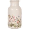 Clayre & Eef Wazon 6CE1932M Beżowo-różowy Ceramika Ø 14x26 cm Styl wiejski