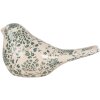 Clayre & Eef 6CE1950L Dekoracja Bird Beige Green 25x10x13 cm