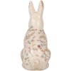 Clayre & Eef 6CE1958L Królik dekoracyjny ceramiczny 16x12x28 cm beżowo-różowy