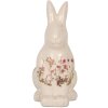 Clayre & Eef 6CE1959M Królik dekoracyjny beżowo-różowy ceramiczny 13x10x21 cm