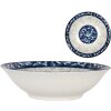Clayre & Eef 6CEPS0001 Miska ceramiczna biało-niebieska Ø 21 cm 600 ml