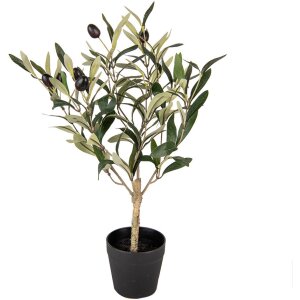 Clayre & Eef 6PL0370 Drzewko dekoracyjne Zielony Plastik 15x15x50 cm