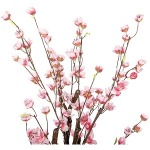 Clayre & Eef 6PL0372 Drzewko dekoracyjne różowe 18x18x70 cm Plastik