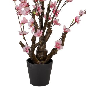 Clayre & Eef 6PL0372 Drzewko dekoracyjne różowe 18x18x70 cm Plastik