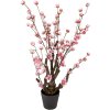 Clayre & Eef 6PL0372 Drzewko dekoracyjne różowe 18x18x70 cm Plastik