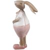 Clayre & Eef 6PR5246 Królik dekoracyjny beżowo-różowy 4x5x11 cm