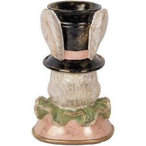 Clayre & Eef 6PR5133 Królik dekoracyjny beżowo-złoty 18x15x29 cm