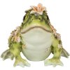 Clayre & Eef 6PR5109 Dekoracyjna żaba zielono-pomarańczowa 24x21x19 cm styl wiejski