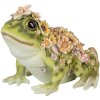 Clayre & Eef 6PR5109 Dekoracyjna żaba zielono-pomarańczowa 24x21x19 cm styl wiejski