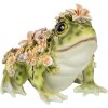 Clayre & Eef 6PR5109 Dekoracyjna żaba zielono-pomarańczowa 24x21x19 cm styl wiejski