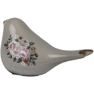 Clayre & Eef 6CE1969M Dekoracja Bird Grey Pink...