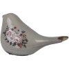 Clayre & Eef 6CE1969M Dekoracja Bird Grey Pink 21x9x11 cm
