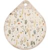 Clayre & Eef 6CE2063 Mata ceramiczna beżowo-żółta 20x23 cm styl wiejski