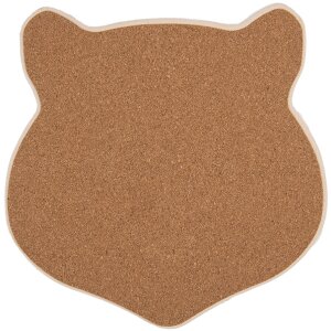 Clayre & Eef 6CE2064 Mata do patelni brązowa 20x20 cm ceramiczna styl wiejski