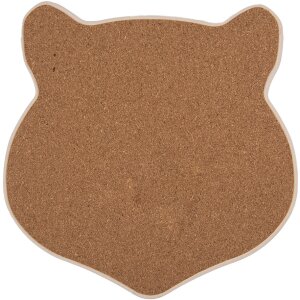 Clayre & Eef 6CE2065 Mata do patelni Cat Ceramic Brown 20x20 cm Country House