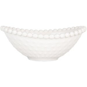 Clayre & Eef 6CEBO0204 Miska biała 12x8x4 cm 75 ml