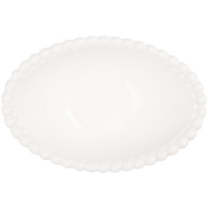 Clayre & Eef 6CEBO0204 Miska biała 12x8x4 cm 75 ml