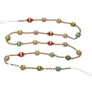 Clayre & Eef 65995 Girlanda świąteczna srebrna 180 cm Dekoracja świąteczna