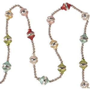 Clayre & Eef 65995 Girlanda świąteczna srebrna 180 cm Dekoracja świąteczna