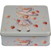 Clayre & Eef 6BL0139 Puszka Niebieska 17x17x6 cm Retro Vintage