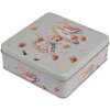 Clayre & Eef 6BL0139 Puszka Niebieska 17x17x6 cm Retro Vintage