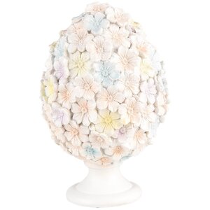 Clayre & Eef Jajko dekoracyjne kwiatowy wzór...