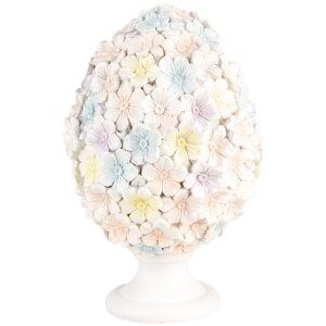 Clayre & Eef Jajko dekoracyjne kwiatowy wzór...