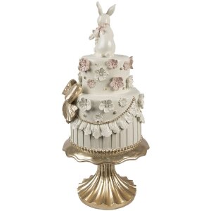 Tort dekoracyjny Clayre & Eef Biały Różowe...