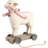 Clayre & Eef Figurka Dekoracyjna Owca Styl Wiejski Polyresin Beżowy Brąz 17x9x20 cm