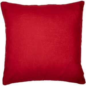 Clayre & Eef KT021.383 Poszewka na poduszkę 44x44 cm Czerwono-biały wzór renifera