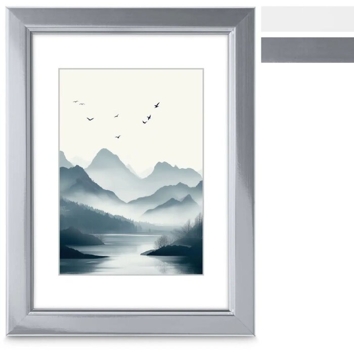 Ramka plastikowa Hama Chill White Silver 10x15 cm 13x18 cm 15x20 cm 30x40 cm