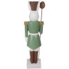 Clayre & Eef Królik dekoracyjny Country Style 96 cm Biały Zielony Tlenek Magnezu
