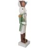 Clayre & Eef Królik dekoracyjny Country Style 96 cm Biały Zielony Tlenek Magnezu