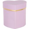 Clayre & Eef 66024PA Pudełko upominkowe serce fioletowo-złote 10x10x10 cm