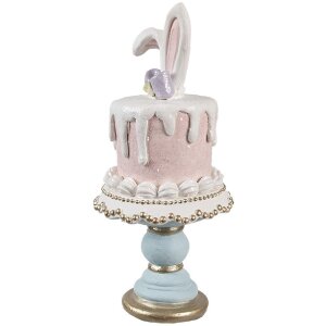 Clayre & Eef Dekoracyjny królik na stojaku na...