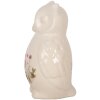 Clayre & Eef Sowa dekoracyjna ceramiczna beżowo-różowa 11x10x17 cm styl wiejski