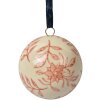 Clayre & Eef Kula dekoracyjna Ø 6 cm Beżowo-różowa ceramiczna kula w stylu vintage