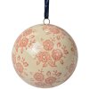 Clayre & Eef 6CE2106M Kula dekoracyjna Ø 8 cm Vintage ceramiczna beżowo-różowa